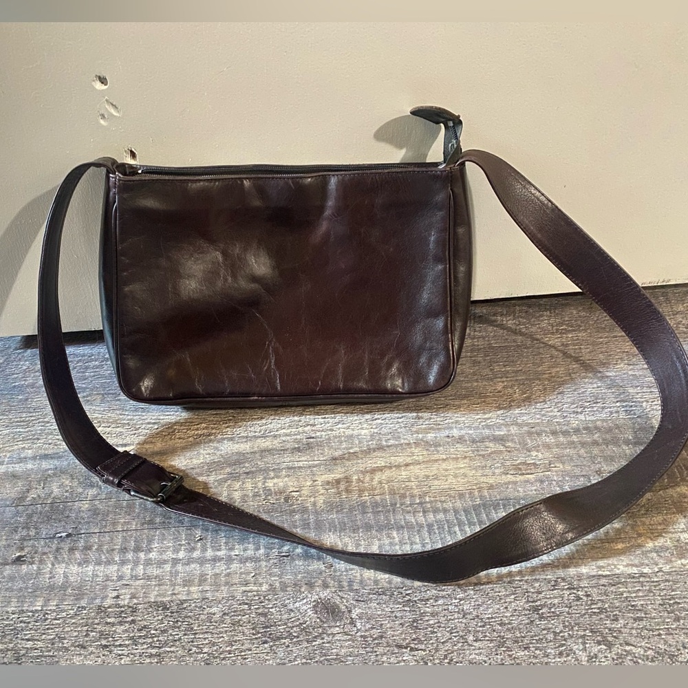 Brown Leather Crossbody Bag